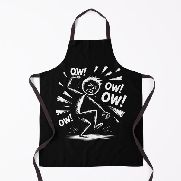 Item preview, Funny Ow Ow Ow Ow Ow Ow Ow Character For Boys Girls Women Apparel, Stick Figure in Pain A Simple Illustration Depicting Hurt designed and sold by art1129.