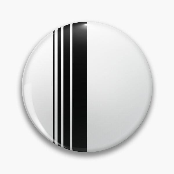Item preview, Racing Stripes, 4 Size, Left Side Pattern (Black On White) designed and sold by Racing Stripes Only.