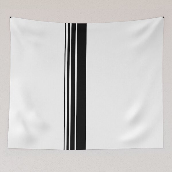 Item preview, Racing Stripes, 4 Size, Left Side Pattern (Black On White) designed and sold by Racing Stripes Only.