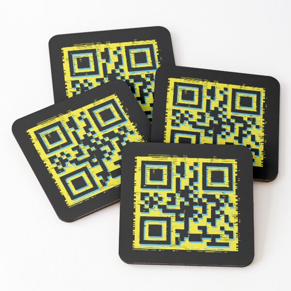 Item preview, [ACCESS DENIED] Cyberpunk Glitch QR-Code designed and sold by pat-design.