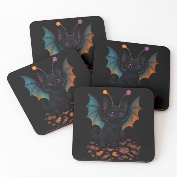 Item preview, Bat Cat Alien Hybrid Halloween Art	 designed and sold by Uglyandcute.