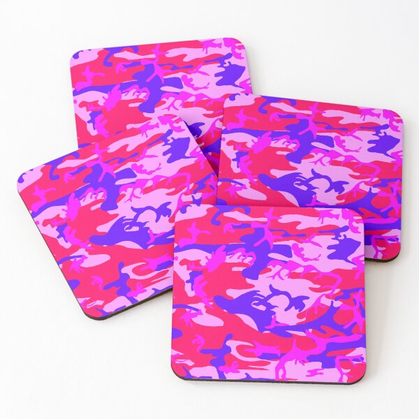Item preview, Bright Pink Blue Camouflage Pattern Cool Color Camo designed and sold by SandyMDesigns.