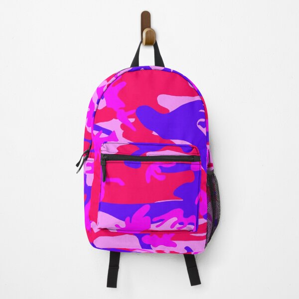 Item preview, Bright Pink Blue Camouflage Pattern Cool Color Camo designed and sold by SandyMDesigns.
