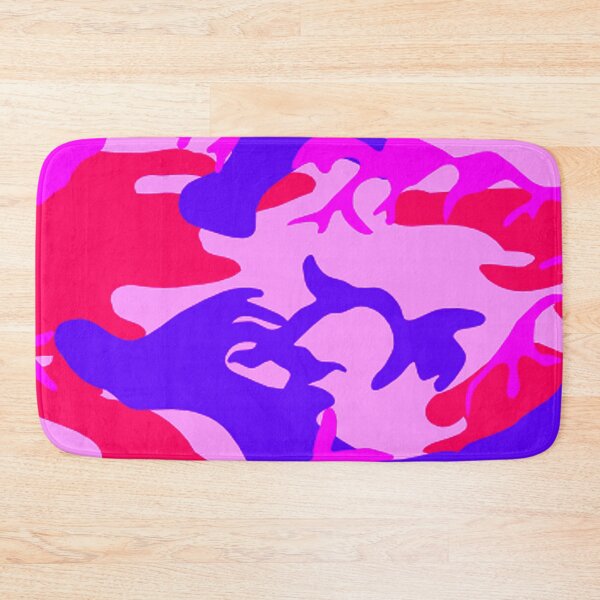 Item preview, Bright Pink Blue Camouflage Pattern Cool Color Camo designed and sold by SandyMDesigns.