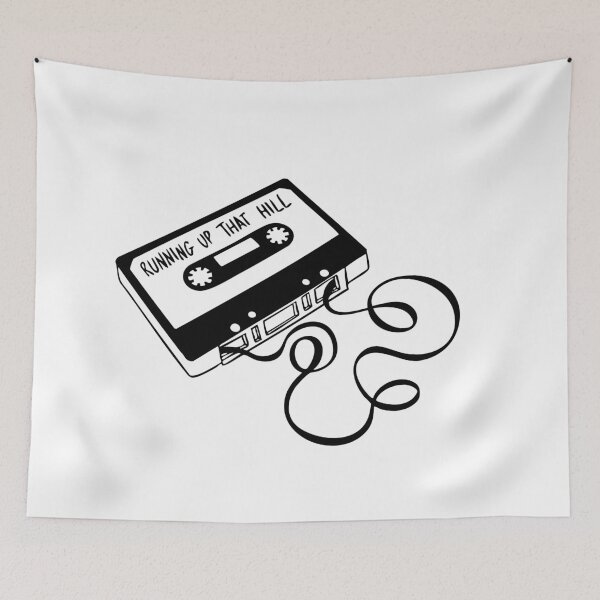 Item preview, Running up that hill Black ink art designed and sold by InkStation24.