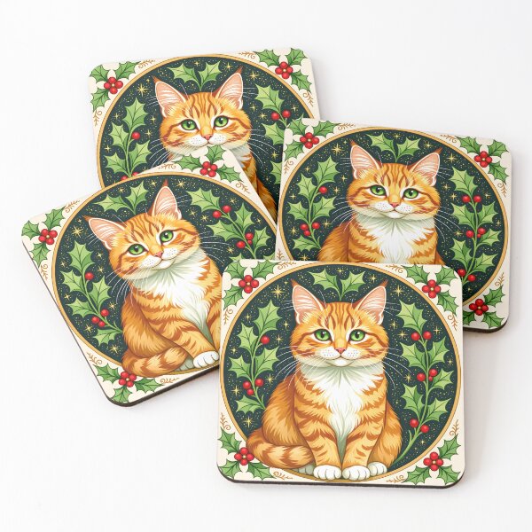 Item preview, Christmas Orange Cat designed and sold by SoniaSarkali.