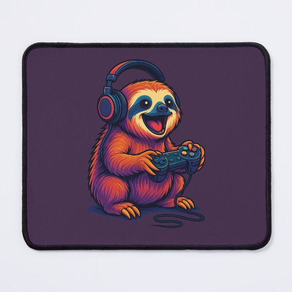 Item preview, Sloth Gamer Awawa Video Games Funny designed and sold by d247.