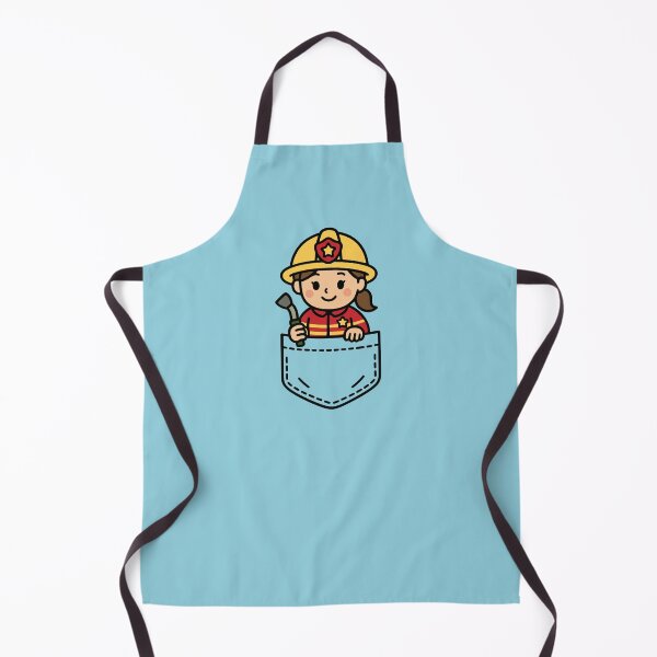 Item preview, Funny Girl Firefighter Pocket Pal Cute Firefighter Heroic designed and sold by chrisrivait.