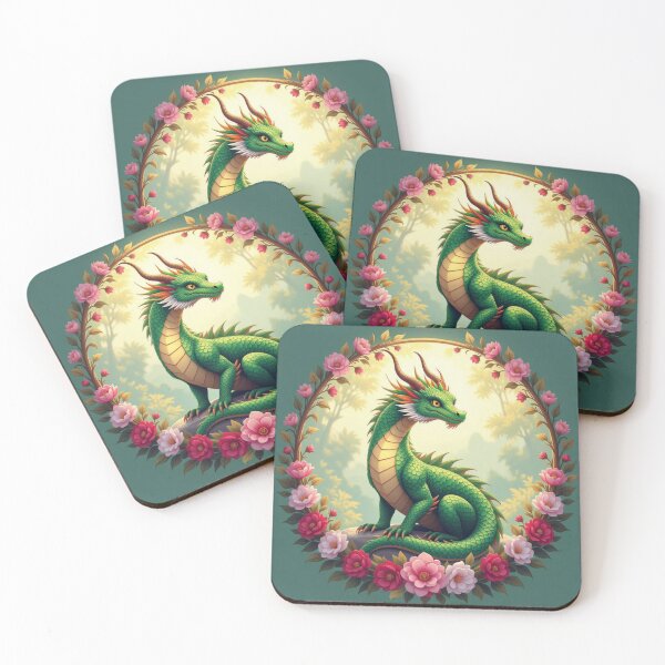 Item preview, Dragon With Flowers designed and sold by Planetporridge.
