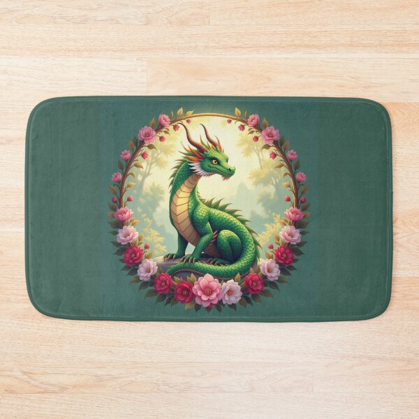 Item preview, Dragon With Flowers designed and sold by Planetporridge.
