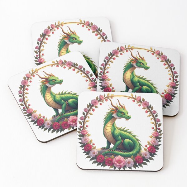 Item preview, Dragon With Flowers Artwork designed and sold by Planetporridge.