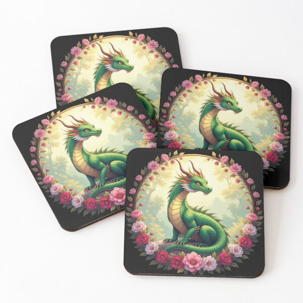 Item preview, Dragon With Flowers Art designed and sold by Planetporridge.