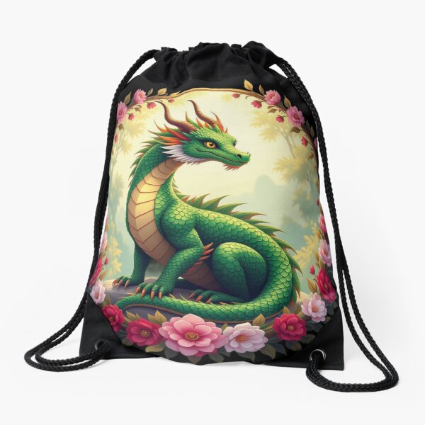 Item preview, Dragon With Flowers Art designed and sold by Planetporridge.