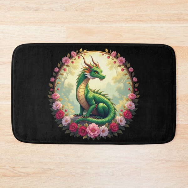 Item preview, Dragon With Flowers Art designed and sold by Planetporridge.