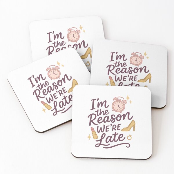Item preview, I’m the Reason We’re Late – Funny Bride & Wedding Humor Design designed and sold by Aube11.
