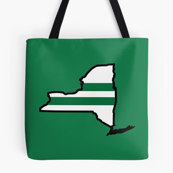 Item preview, Jets White Jersey New York State Map designed and sold by Gang Green Gear.