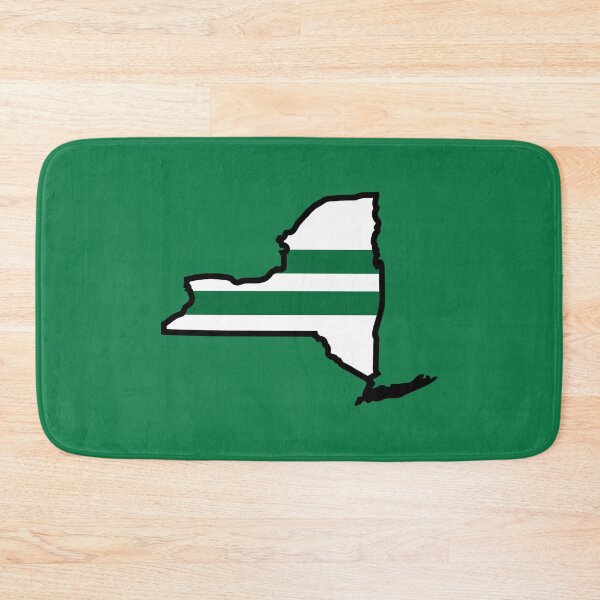 Item preview, Jets White Jersey New York State Map designed and sold by Gang Green Gear.