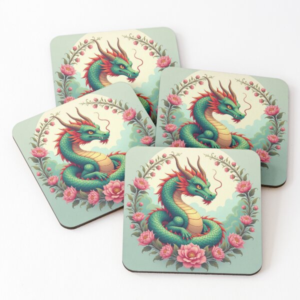 Item preview, Dragon In Flowers designed and sold by Planetporridge.