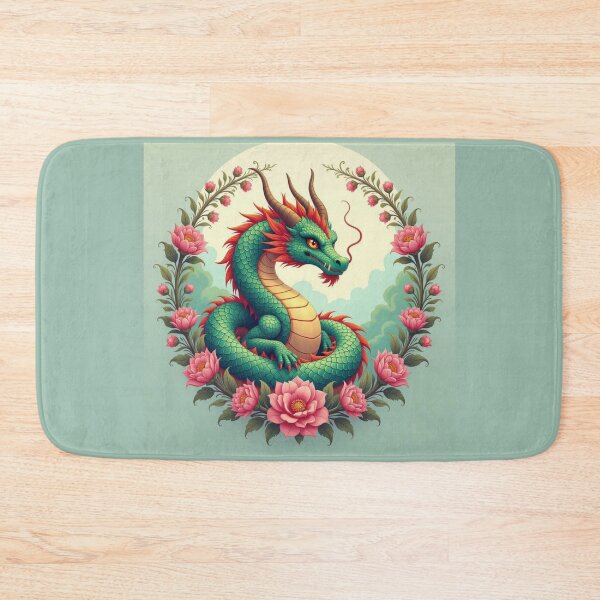 Item preview, Dragon In Flowers designed and sold by Planetporridge.