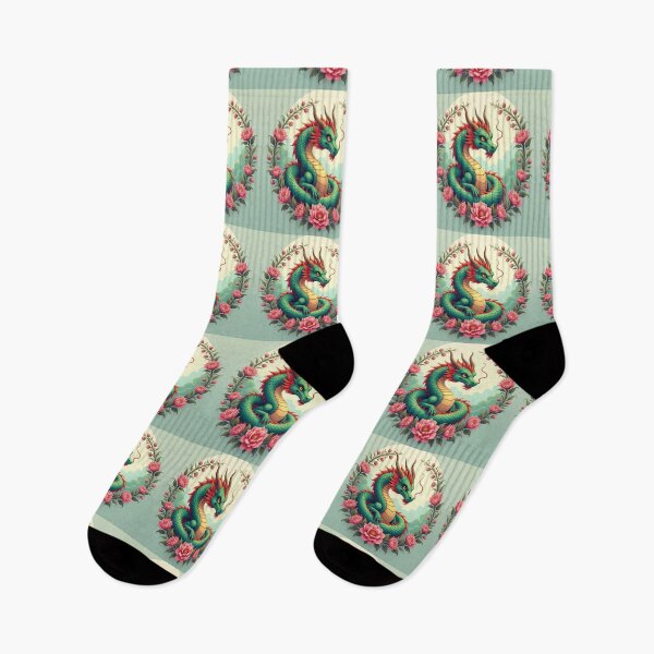 Item preview, Dragon In Flowers designed and sold by Planetporridge.