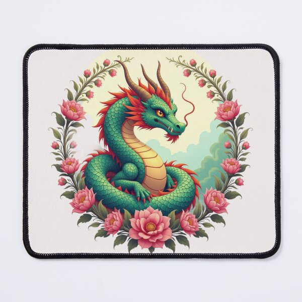 Item preview, Dragon In Flowers Art designed and sold by Planetporridge.