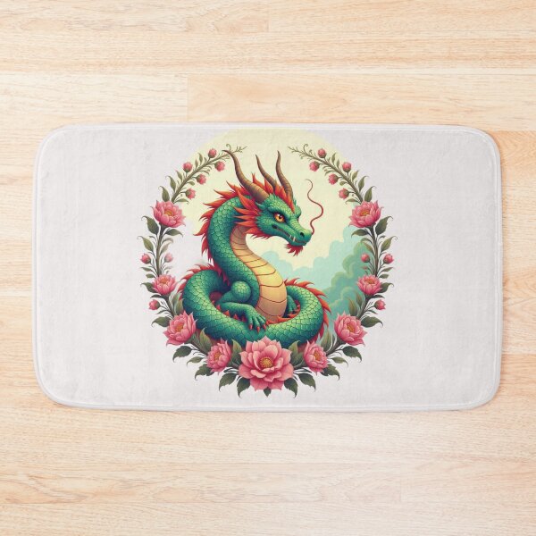 Item preview, Dragon In Flowers Art designed and sold by Planetporridge.