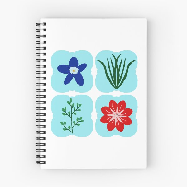 Item preview, Colorful Floral Grid with Red and Blue designed and sold by Onulodesign.