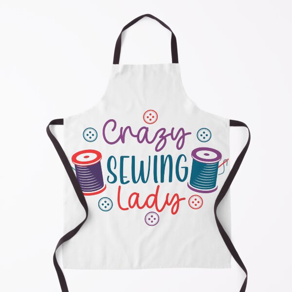 Item preview, Crazy Sewing Lady – Fabric Obsessed designed and sold by artcultreone.