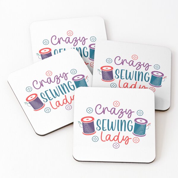 Item preview, Crazy Sewing Lady – Fabric Obsessed designed and sold by artcultreone.