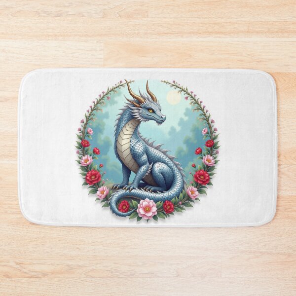Item preview, Dragon And Flowers designed and sold by Planetporridge.