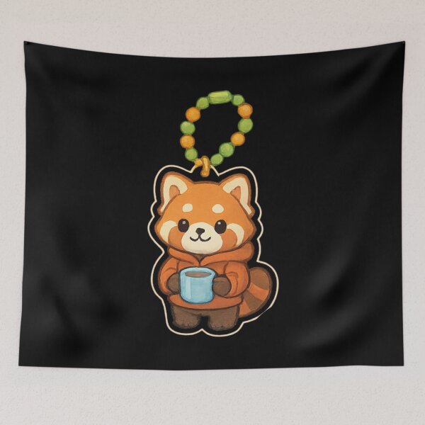 Item preview, Kawaii keychain Cute red panda designed and sold by DamioPolArt.