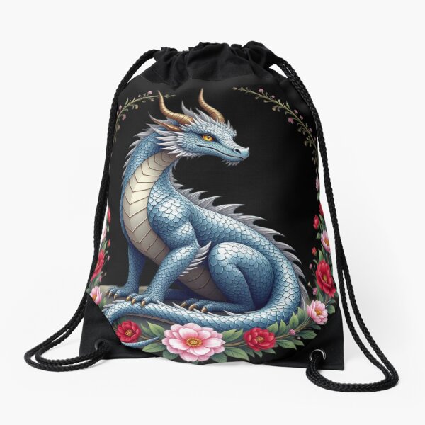 Item preview, Dragon And Flowers Art designed and sold by Planetporridge.