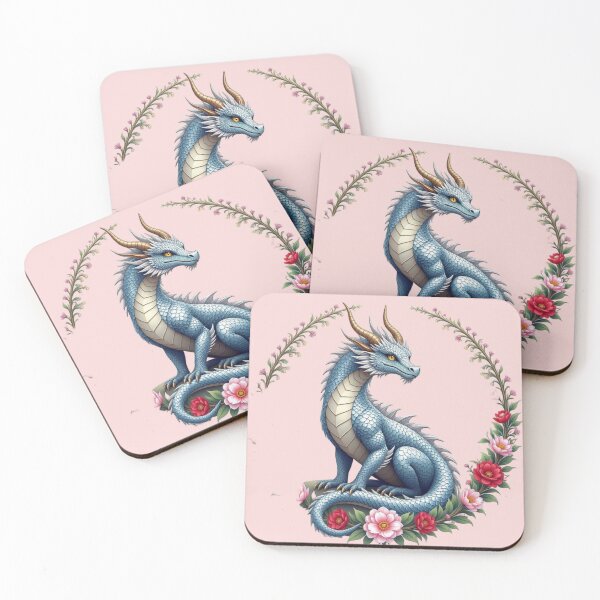 Item preview, Dragon And Flowers Artwork designed and sold by Planetporridge.