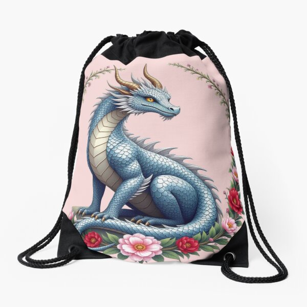 Item preview, Dragon And Flowers Artwork designed and sold by Planetporridge.