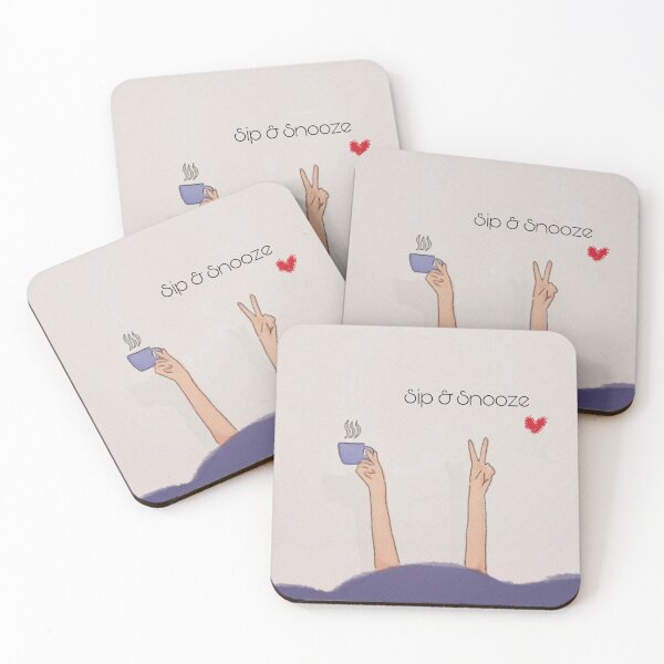 Item preview, Sip and snooze, Coffe in bed. designed and sold by Happylittlelines.