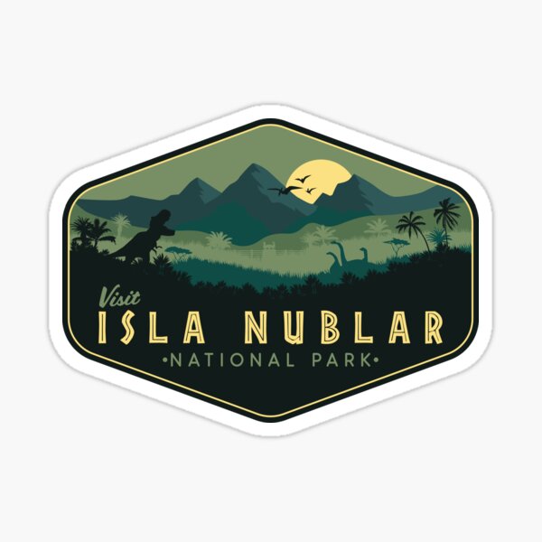 Artikel-Vorschau von Abzeichen des Isla Nublar Nationalparks, designt und verkauft von magrodanny.