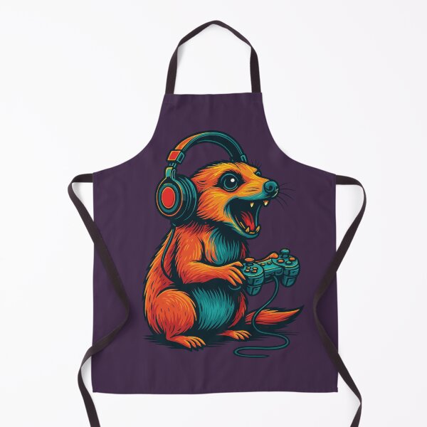 Item preview, Meerkat Gamer Awawa Video Games Funny designed and sold by d247.