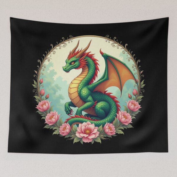 Item preview, Dragon Flowers Art designed and sold by Planetporridge.