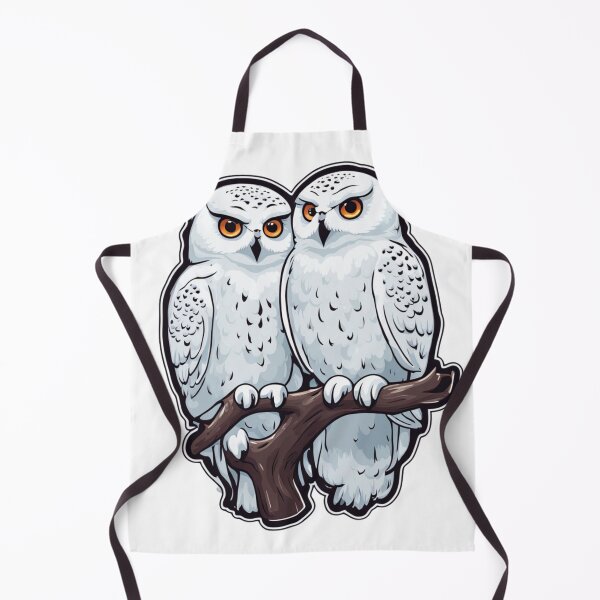 Item preview, Pair of Snowy Owls designed and sold by FamiliarPufferfish.