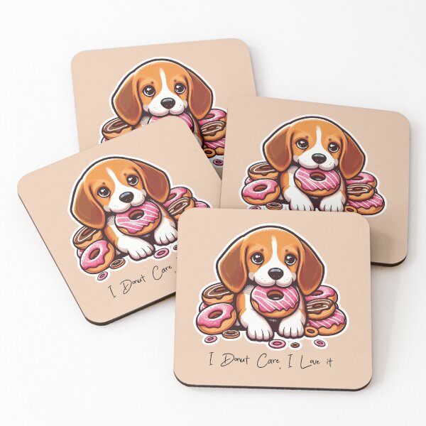 Item preview, Cute Beagle Puppy with Donuts designed and sold by PetsClan.