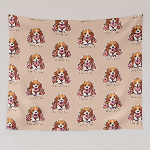 Item preview, Cute Beagle Puppy with Donuts designed and sold by PetsClan.