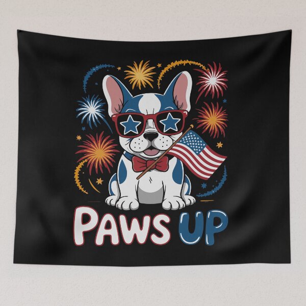 Item preview, Paws Up French Bulldog 4th of July Patriotic designed and sold by Taans-Creation.