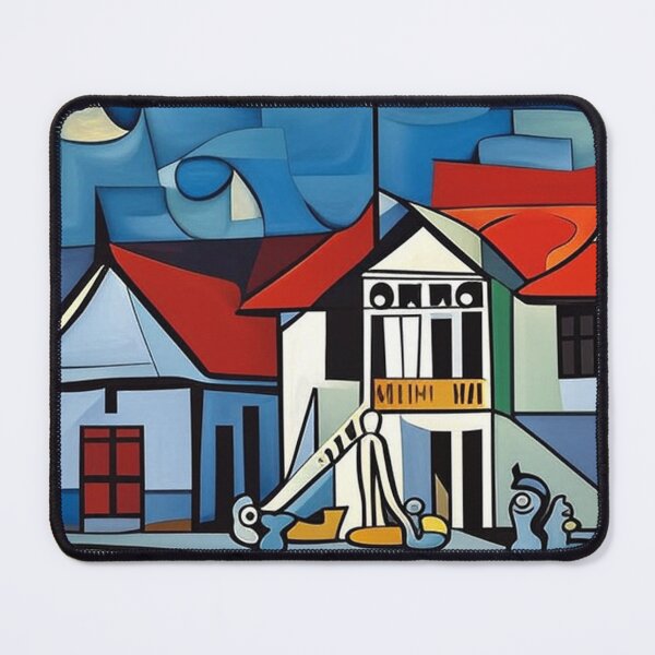 Item preview, Abstract Cubist Village with Traditional Architecture designed and sold by PolyVision Siam Studio.