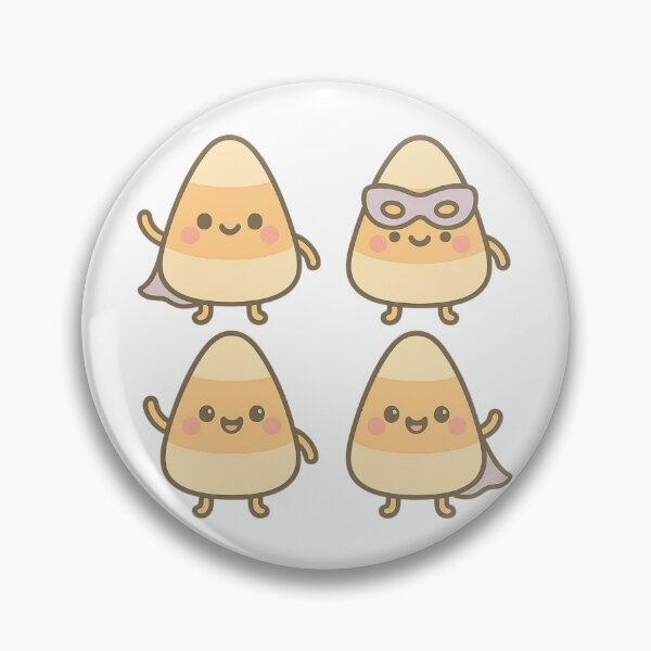 Item preview, Kawaii Candy Corn Friends – Kawaii Halloween designed and sold by POPDOTSHOP.
