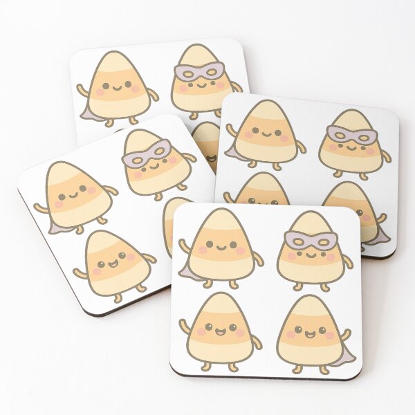 Item preview, Kawaii Candy Corn Friends – Kawaii Halloween designed and sold by POPDOTSHOP.