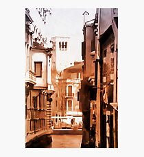 Looking Through To A View Venice Vintage Look Photographic Print