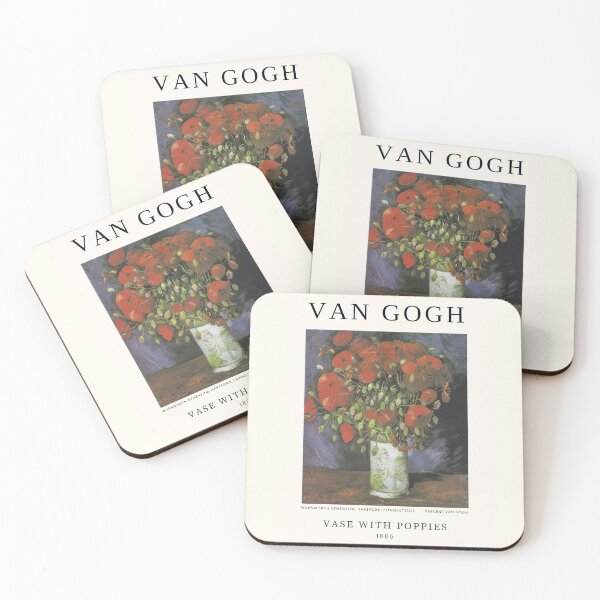Item preview, Vase With Poppies - Van Gogh designed and sold by HeloLopesArt.