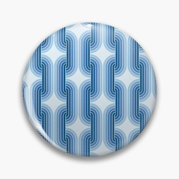 Item preview, 1970s geometric pattern. Mid-century modern, retro, blue colors. designed and sold by iclipart.