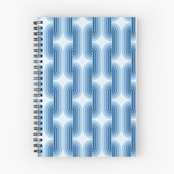 Item preview, 1970s geometric pattern. Mid-century modern, retro, blue colors. designed and sold by iclipart.