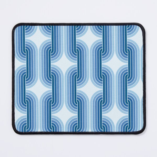 Item preview, 1970s geometric pattern. Mid-century modern, retro, blue colors. designed and sold by iclipart.